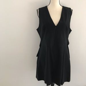 BCBG V-Neck Shorts Romper with Open Back